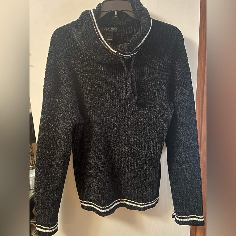 Rachel Zoe Black and White Knit Sweater